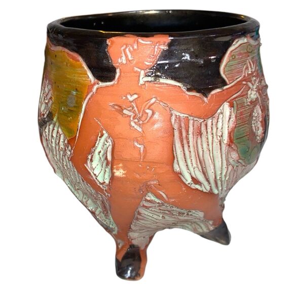 Newcomb College Art Pottery Vase with Nudes by JoAnn Greenberg (1928-2013) - Picture 1 of 7